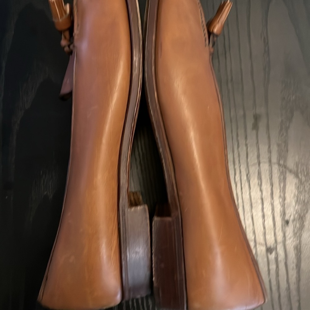 Vtg Gucci Tan Leather Tassel Loafers Women's Classic Vintage Size 9AA - Picture 12 of 13